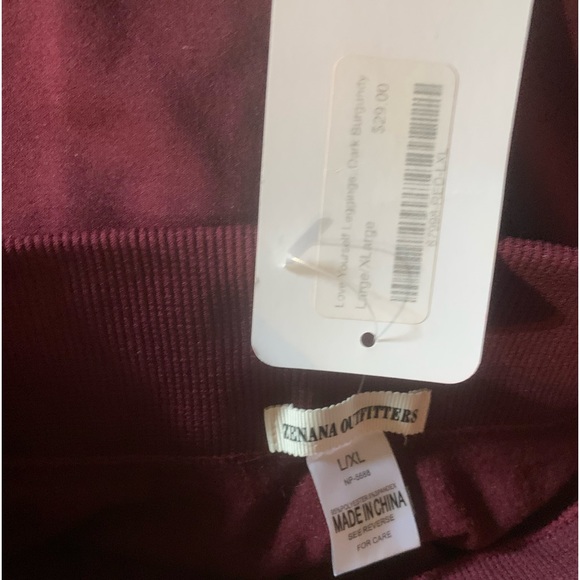 NWT Zenana Outfitters fleece lined stretchy tight yoga/legging pants L/XL - Picture 6 of 9